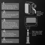 ROCKBROS Mini Electric Air Pump 100PSI Inflation Power One-touch Operation Waterproof Type-C Fast Charging Portable Bicycle Pump