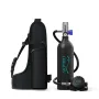[US Direct] CHIKADIV 1L Scuba Tank Refillable Oxygen Cylinder Underwater Diving Gear for Diver Portable Diving and Snorkeling Equipment
