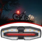 BENGGUO Bike Taillight 5 Light Modes USB-C Rechargeable Waterproof Wear-resistant Bicycle Rear Light with Remote Control for Night Cycling