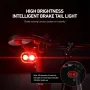 CYCLAMI CY300T 2PCS Bicycle Smart Front Rear Brake Sensing Lights Waterproof Type-C Charging Bike Lighting Headlight Warning Taillight for MTB Road Cycling