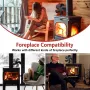IPRee Fireplace 5 Blades Heat Powered Stove Fan Log Wood Burner Quiet Home Fireplace Fan Efficient Heat Distribution DY015J