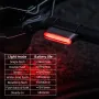 ROCKBROS Magnetic Bicycle Taillight Smart Brake Light 7 Lighting Modes IPX6 Waterproof USB Rechargeable LED Bicycle Rear Light for Night Riding