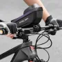 ESLNF Sensitive Touchscreen 8'' Phone Holder Bike Bag Upgraded Sun Visor Hard Shell Waterproof Handlebar Bag Lightweight Large Capacity Cycling Bag