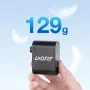 LAOTIE Z1 Mini Electric Bike-specific Air Pump 100PSI 300mAh Type-C Fast Rechargeable Portable Pocket Inflator with Silicone Case for Long Distance Cycling Rapid Tire Emergency Inflation