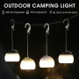 WEST BIKING Portable Camping Light USB Rechargeable Hook Camping Lantern Adjustable Outdoor Waterproof Tent Lights Emergency Table Lamp Power Brank
