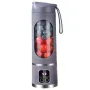 450ml Portable Juicer Cup 12 Blade Head USB Charging Mini Blender Electric Juicer 3 Gears Double Cover Fruit Mixer