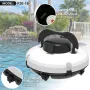 Cordless Robotic Pool Cleaner Pool Vacuum with Dual Motors Self Parking Suitable for Flat Ground Pools