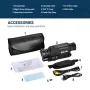 ESSLNB ES1108 Night Vision Monocular, 6x18 Night Vision Infrared Monocular with 32G TF Card Portable Digital Night Vision Scopes for Day & Night Camping, Surveillance, 1080P Full HD Photo & Video