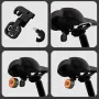 BIKIGHT Smart Brake Sensing Bike Taillight 4 Light Modes Type-C Rechargeable Waterproof Dustproof Bicycle Rear Light for MTB Road Night Riding Safety