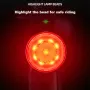 LEADBIKE LD93-LS Smart Brake Sensor Laser Bike Taillight 180° Large Floodlight 500mAh Battery 5 Light Modes Type-C Rechargeable IPX5 Waterproof Wear-resistant Bicycle Rear Light for Night Cycling