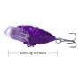 ZANLURE 8PCS Perch Insect Fishing Lures 6.4g 4cm Treble Barb Hooks Artificial Bait for Fishing