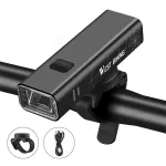 WEST BIKING 600/800 Lumen Bicycle Headlight Portable Lightweight Aluminium Flashlight Waterproof Type-C Charging Quick Release Top Mounted Bike Front Light for Outdoor MTB Cycling Safety
