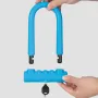 U-Shaped Bicycle Lock Aluminum Alloy Firm Anti-theft Double Open Modes Safety for Road Bike Mountain Bike