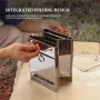IPRee Folding Stainless Steel Oven Portable Wood Burner Camping Wood Stove Mini BBQ Grill Carry Bag Camping Supplies Fire Wood Heater
