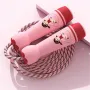 KALOAD 2.8m Adjustable Thick Cotton Jump Rope Comfortable ABS Handle Rope Sports Equipment for Elementary School Kindergarten Students Gift