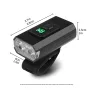YUNMAI Z-03C 500Lm Bike Lights Aluminum Alloy 1000mAh Battery LED Display Waterproof Type-C Charging Bicycle Front Light for Night Ride Experience