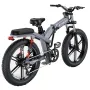 [US DIRECT] ENGWE X26 19.2Ah 7.5Ah Dual Batteries 1000W Folding Electric Bike 20*4.0 Inch Fat Tire 120-150km Mileage Mountain Snowfield E-Bike