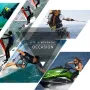 DIVE&SAIL 3mm Black Neoprene Patchwork Diving Gloves Warm Swimming Gloves For Couples Snorkeling Spearfishing Hunting Diving