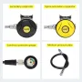 DIDEEP Professional Scuba Diving Regulator with Pressure Reduction Valve Diving Equipment Respirator Pressure Gauge