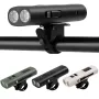 BIKIGHT 400LM 3000mAh Type-C Charging Bicycle Headlight 3 Gears COB Side Light Battery Level Display Waterproof Power Bank Front Bike Light for Night Riding