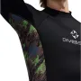 DIVE&SAIL Men's Diving Tight Long Sleeve T-shirt UPF50+ UV Protection Quick-drying High Elastic Pull-over Professional Floatsuit Top for Surfing Swimming