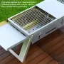 IPRee Stainless Steel Grill Outdoor Portable Charcoal Thickened Barbecue Household Small One-second Folding Carbon Baking Skewer Oven for Outdoor