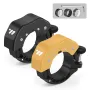 WEST BIKING 85 dB Mini Bicycle Bell Ring Fits 22.2-31.8mm Handlebars Clear Ringtone Aluminum Alloy Invisible Bell for MTB Cycling Safety