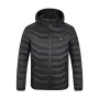 TENGOO HZ-23 23 Zones Heating Jacket Zipper Adjustable Size USB Charging Smart Thermal Warm Jacket Men's Heated Hooded Coat Outdoor Sportswear
