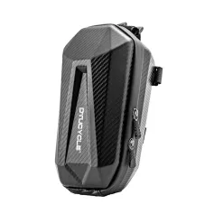 DTUCYCLE 3/4L Electric Bike Bag Waterproof Double Zipper Front Hanging Bag for Electric Bicycle Scooter