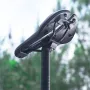 WEST BIKING Hollow Bicycle Saddle Breathable Comfortable PU Waterproof Aerodynamic Anti-slip Concave Point Cushion Shock Absorption Bike Seat for MTB Road Bike