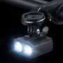 BIKIGHT Mini Bike Headlight 550lm Brightness Dual Distance Beam 5 Modes Lighting Type-C Rechargeable Battery Display Bike Handlebar Headlight for Night Cycling