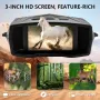 IPRee High Definition Infrared Night Vision 10X Zoom Digital 5K 60MP Outdoor Telescope Camera for Hunting Camping