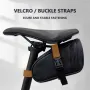 BENGGUO 1L Portable Bike Saddle Bag Hang Taillight Reflective Large Capacity Bicycle Under Seat Storage Pack for Outdoor Cycling