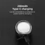 BIKIGHT 100LM Mini Bike Headlight Taillight 200mAh Type-C Rechargeable 3 Modes Adjustable Warning Bicycle Light for MTB Night Riding Safety