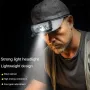 Warsun Outdoor LED Sensor Hat Clip Lamp Waterproof Head Light Rechargeable Fishing Searching Camping Zoom Flashlight Head Light