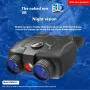 IPRee VRNV331 Naked Eye 3D VR Binocular Night Vision Device F1.2 FOV10 6X Digital Zoom Binocular Support Manual Focusing