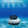 Cordless Robotic Pool Cleaner Pool Vacuum with Dual Motors Self Parking Suitable for Flat Ground Pools