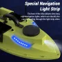 ZANLURE D19Y Smart GPS RC Fishing Bait Boat - 99 Positions | 600m Control | 4 Hoppers | 2KG Load | Night Light For Outdoor Fishing