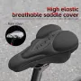 WEST BIKING Silicone High Elastic Bicycle Cushion Cover Breathable Soft Bike Seat Cushion with Rainproof Protection for Outdoor Riding