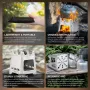 Astrolux® Ti-BS1 Titanium Backpacking Stoves Titanium Camping Stove Folding Wood Burning Stove Pocket Stove Portable Lightweight Backpacking Stove for Outdoor Camping Hiking Backpacking Picnic BBQ