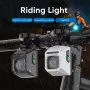 BIKIGHT Portable Hanging Bicycle Headlight Adjustable High Low Beam Anti-glare Waterproof Type-C Charging Bike Front Light for Outdoor Night Riding Safety