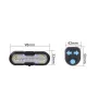 BIKIGHT 2 in 1 Wireless Remote Warning Turn Bike Taillight 5 Iighting Modes 70dB Loud Bell 1200mAh Battery Type-C Rechargeable Safe Smart Rear Light with Horn for Giant Samebike Ibis MTB Bike Night Cycling Riding