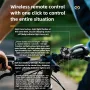 BIKIGHT Wireless Remote Control Left Right Turn Signals Bicycle Taillight Intelligent Brake Sensing Safety Warning Cycling Light Type-C Charging Bike Rear Lights for MTB Night Riding
