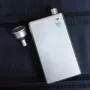 Keith Pure Titanium Hip Flask With Funnel 100ml Drinkware Outdoor Sports Camping Hiking Pot Whiskey Bottle