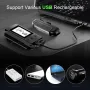 3 in 1 Smart Bike Headlight 800Lm Brightness 2000mAh Battery IP65 Waterproof with Speedometer Horn LED Bike Lamp Cycling Flashlight
