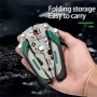 IPRee Foldable Wire Stripper Multi-Function Crimping Pliers Pulley Design Electrician Wire Splitter Winding Tool for Cable Management