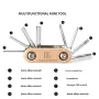 BENGGUO 8 in 1 Portable Folding Mini Bike Repair Tool Multifunctional Screwdriver Hex Wrench for Bike Tire Chain