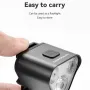 BENGGUO 500LM Bicycle Headlight Mini Portable Taillight Type-C Charging Waterproof Bike Light Set for MTB Outdoor Night Cycling Safety
