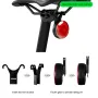 LEADBIKE LD93-LS Smart Brake Sensor Laser Bike Taillight 180° Large Floodlight 500mAh Battery 5 Light Modes Type-C Rechargeable IPX5 Waterproof Wear-resistant Bicycle Rear Light for Night Cycling