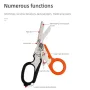 IPRee Foldable Tactical Medical Scissor Emergency Rescue Shear First Aid Kit Scissors Plier Outdoor Survival EDC Tool Gear